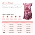 thumbnail image 3 of Fotbe Pink Glitter Heart Candy Vestido de Dormir para Niñas de 3 a 10 Años, Mangas Cortas, Estilo Princesa, Pijama Camisón con Mangas Voladas-Medium, 3 of 6