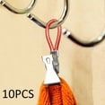thumbnail image 5 of 10pcs Metal Hanging Towel Clips with Hanging Loop Clip Hangers for Kitchen Bathroom, 5 of 10