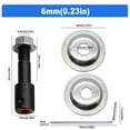 thumbnail image 1 of 1 Set Spindle Adapter for Grinding Polishing 6mm Shaft Motor Bench Grinder, 1 of 8
