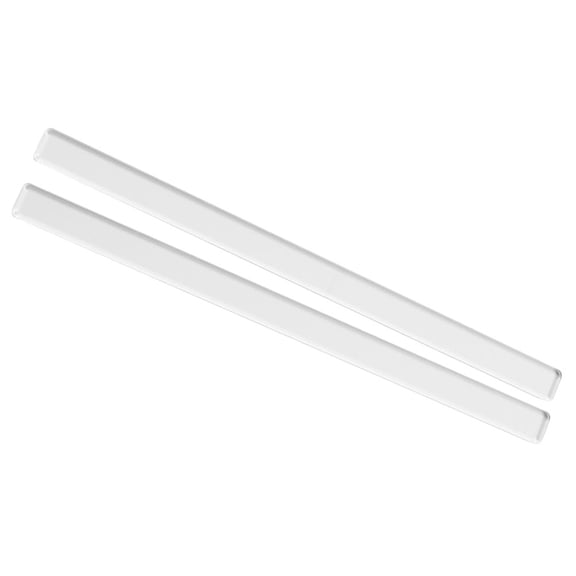 CATIEBYE 1Pair Acrylic Measuring Ruler for Dough Thickness with Rolling Pin Guides and Kitchen Use