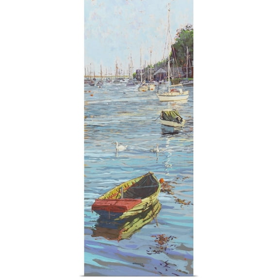 Great BIG Canvas | Rolled Martin Decent Poster Print entitled The Old and the New (Portmadoc, North Wales) 2006