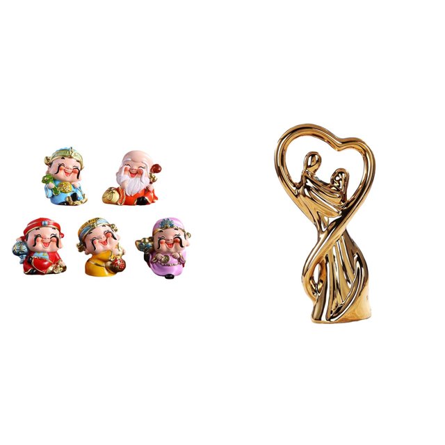 Figura de escritorio del Dios de , estatua de la riqueza de dibujos animados, figura de pareja, adorno moderno, adecuado para regalar, decor