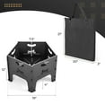 thumbnail image 3 of Costway Foyer Extérieur 19 Pouces Pliable Portable à Brancher avec Sac de Rangement, 3 of 9