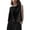Black, variant on Women's Summer Casual Linen Sleeveless Crop Top Round Neck Blouse Loose Fit