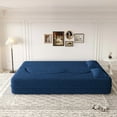 thumbnail image 6 of Full Size Folding Sofa Bed,Convertible Futon Sleeper Bed,2-in-1 Foldable Floor Mattress with 2 Pillows,Foam Boneless Loveseat Couch for Living Room Bedroom Apartment, 6 of 13