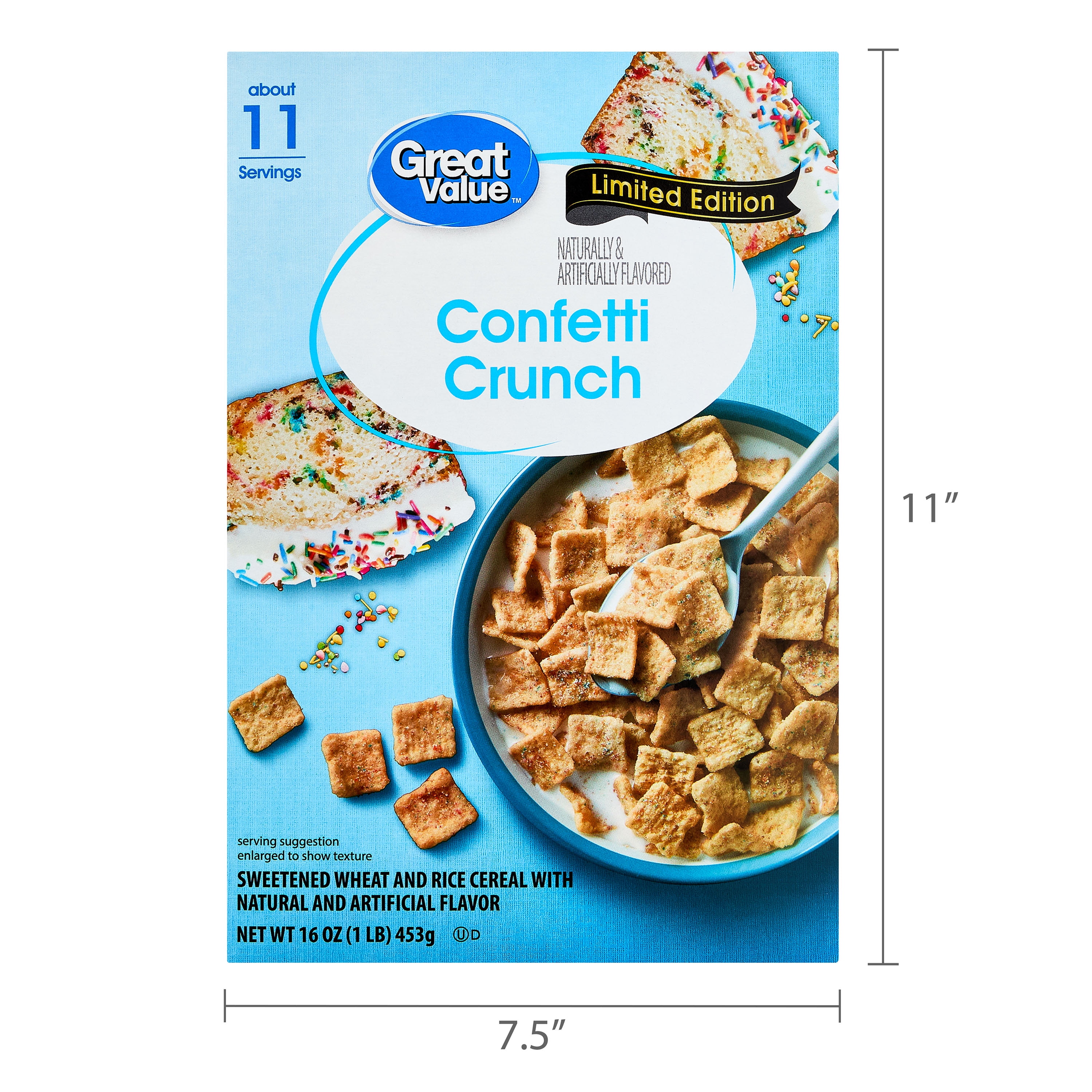 Great Value Confetti Crunch Breakfast Cereal, 16 oz