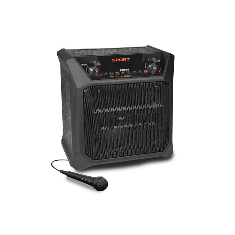 iON Sport Mk 2 Portable Bluetooth Speaker with Waterproof, Black