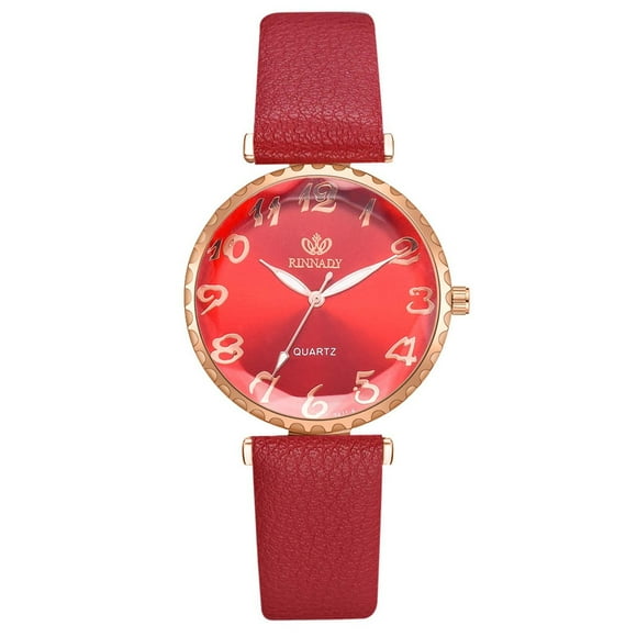 EGNMCR Women's Quartz Watch Style Fashion Women's Watch Luxury Leather Analog Quartz WristWatch Ladies the watch