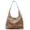 Khaki, variant on NCY 2Pcs Vintage Bow Tote Bag for Women Slouchy Shoulder Bags Large Capacity Hobo Handbag Satchel Purse Work Commute Underarm Bag