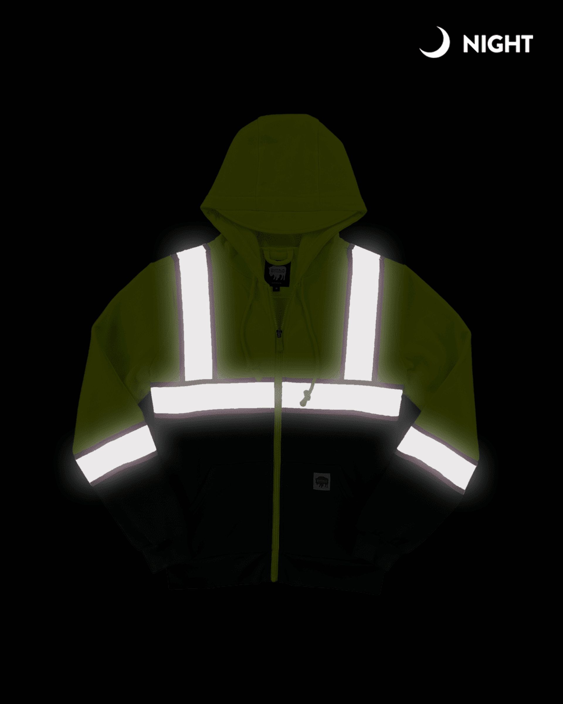 Buffalo Outdoors® Workwear Women's Hi Vis Safety Hooded Sweatshirt