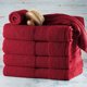 thumbnail image 5 of Toallas de baño para el baño - Toallas de baño de lujo de algodón - Juego de toallas de baño ultra suaves y muy absorbentes, juego de 6 piezas (4 toallas de baño, 2 toallitas) - Rojo, 5 of 5