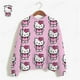 thumbnail image 5 of Sudadera informal con estampado de HELLO KITTY para mujer, sudaderas holgadas de manga larga con dibujos animados a la moda, ropa de calle Y2k, jerséis de otoño 2024 para mujer, 5 of 5
