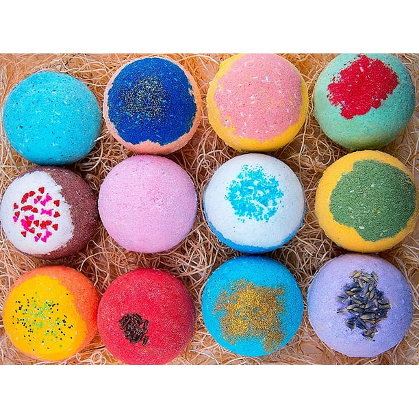 12 Bath Bombs For Kids All Natural Colorful Bath Bomb Kit - Safe for ...