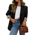 thumbnail image 1 of Blazer PRETTYGARDEN Abierto con Forro de Leopardo Negro Talla L, 1 of 5