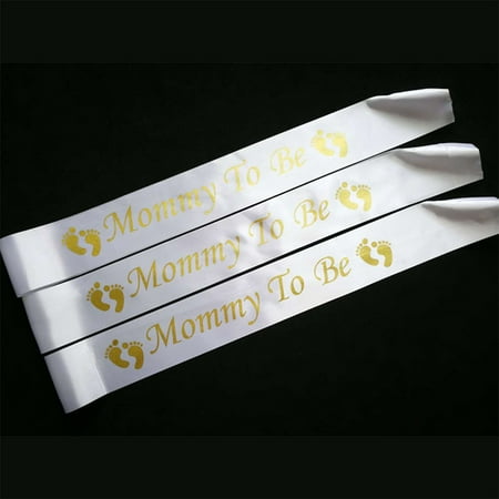 KABOER Mommy To Be Satin Ribbon Sashes Baby Shower  New Mommy Shoulder Strap Sash Party Gift Mother Favors Event (Best Baby Shower Gifts For New Moms)