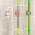 thumbnail image 5 of 5-Pack Wall-Mounted Self-Adhesive Broom Holder Set – Convenient Mop & Broom Gripper Racks for Organized Storage TIKA, 5 of 7