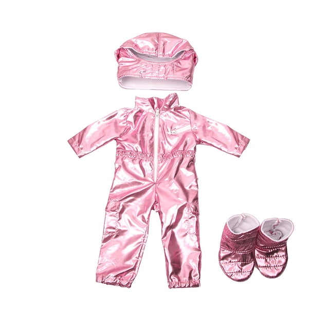Traje de muñeca americana de 18 pulgadas, ropa hecha a mano, ropa para muñecas, accesorios para muñecas de bebé de 43cm Rosado Hugo Pantalones cortos de muñeca