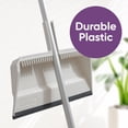 thumbnail image 4 of Superio 4-Pack Wide Plastic Dustpan with Comb - 16" Wide, Rubber Lip, Broom Handle Clip, White, 4 of 9