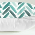 thumbnail image 7 of Throw Pillow Covers Decorative 20 X 20 Inches Pack of 2 Cozy Fleece Abstract Brushwork Arrow Cushion Cases for Couch Bed Sofa Farmhouse Decoration Teal Green, 7 of 7