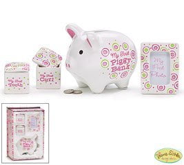baby girl first piggy bank