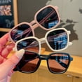 thumbnail image 4 of Gafas de sol para niños con montura redonda y diseño de caja, gafas de sol de moda para niños, bonitas gafas de sol con montura esmerilada para niños y niñas, 4 of 6
