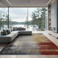 thumbnail image 2 of ODIKA 8'x10' Washable Area Rug Non-Shedding, Easy Care, Media Large Abstract Distressed Vintage Tone Faded Grey Livingroom for King Size Bedroom Under Bed, Master Suite, 2 of 7