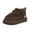 Coffee, variant on Winter Snow Boots for Women, Suede Upper Non-Slip Rubber Outsole Lined Ankle Boots Warm Snow Booties Fashion Sneakers Black 6.5(38)