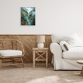 thumbnail image 3 of Stupell Industries Traditional Turquoise Mountain River Bends White Framed Giclee Art, 11 x 14, by Franklyn Gregory, 3 of 8