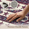 thumbnail image 6 of ODIKA 3'x5' Washable Accent Rug Pet Friendly, Non-Shedding Mat Stripes Independence Border Door Welcome July Stars Patriotic Playful Expressive for Bedside, Nursery Room, 6 of 7