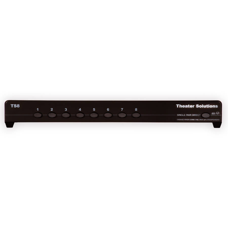 Theater Solutions TS6D Six Zone Dual Input Speaker Selector Box 6 Pair Speaker Switcher