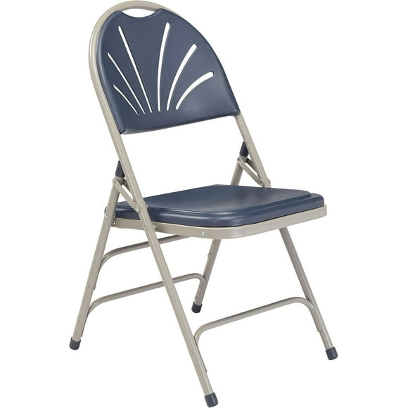 Sillas plegables National Public Seating serie 1100, azul, juego de 4