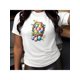 thumbnail image 1 of Easter Egg Print T-Shirt For Men And Women Round Neck Cotton Short Sleeve Sports T-Shirt For All Seasons Tee For Adult, Men, Women, Teen, Teenager, Adolescent, Youth., 1 of 5