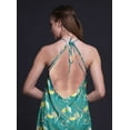 thumbnail image 2 of Bimba Bird Women Printed Backless Long Halter Neck Beachwear RayonÂ&nbsp;Dress-X-Small, 2 of 6