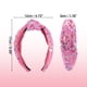 thumbnail image 5 of Diadema de lentejuelas para mujeres, bandas de cabello anudadas de arcoíris, accesorios brillantes, diademas rosas para niñas, 5 of 7