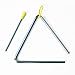 thumbnail image 2 of 5 Pcs Instrument de Percussion Triangle en Acier avec Frappe, Triangles en Acier Rythmiques (10.5 Po), 2 of 4