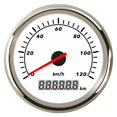 thumbnail image 3 of Universal 85mm Speedometer Odometer Speed Gauge 120 Km/h 200 Km/h With Red Backlight For Car Boat Yacht(Pulse Signal) ,High Precision, 3 of 7