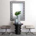 thumbnail image 2 of Jamie Young Co Kai 18" Transitional Leather & Iron Stool in Gray/Black, 2 of 9