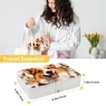 thumbnail image 5 of Corgi PU Leather Jewelry Boxes Necklace Holder Display Case with Removable Compartment Portable, 5 of 6