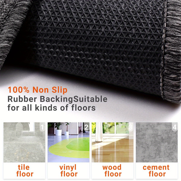 AsterOutdoor Laundry Room Runner Mat - 25.6x70.8 Inch Super Absorbent Utility Rug w/ TPE Non-Slip Backing - Machine Washable & Stain-Proof for Washer/Dryer