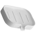 thumbnail image 3 of SEWCHICS Simple Elegant White Plastic Soap Holder Wall Mounted Self Draining for Shower and Sink, 3 of 8