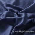 thumbnail image 4 of URBONUR Navy Blue Pillow Shams Set of 2 King Size Microfiber Farmhouse Quilted Pillow Covers, Soft and Cozy, Wrinkle, Fade, Stain Resistant Bed Pillow Shams 20''× 36'', 4 of 8