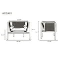 thumbnail image 2 of Manhattan Comfort Versailles Wood Accent Chair in Black & Cream, 2 of 5