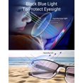 thumbnail image 3 of TERAISE 4 Paires de Lunettes de Lecture Anti-Lumière Bleue AntiUV avec Charnière à Ressort Mode, 3 of 7