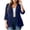 Navy, variant on akafmk Plus Size Cardigan for Women 3/4 Sleeve Cardigan Open Front Solid Color Casual Drape Lightweight Cardigan Fall Tops, Size XL