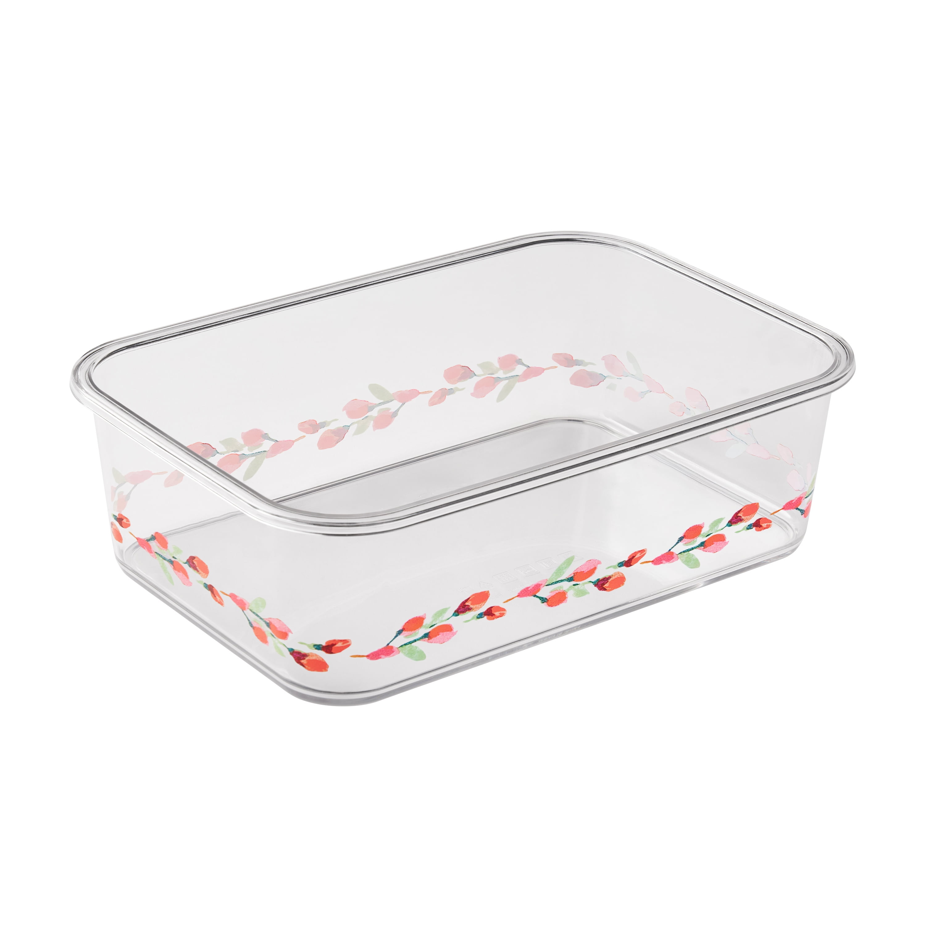 (2 pack) The Pioneer Woman Painted Meadow Rectangle Tritan Food Storage Containers with Tritan Lid. Set of 6, 12 Pieces