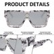 thumbnail image 3 of Gafas de sol personalizadas con montura cuadrada para uñas de arroz, gafas de sol de moda con montura grande, hechas de PC, 3 of 5