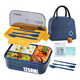 thumbnail image 1 of Fiambrera Portátiles Bento Box Luncheras Bolsa Lonchera Xtellar azul, 1 of 4
