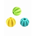 thumbnail image 1 of 3pcs Pelota De Goma Xtellar multicolor Juguete Limpiar Los Dientes Para Perros, 1 of 4