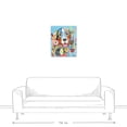thumbnail image 3 of Creative Products Bright Floral Dog by Lily Barton 20x24 Canvas Wall Art, 3 of 5