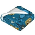 thumbnail image 4 of Bingfone Cute Colorful Owls And Trees Print Flannel Fleece Blanket Throw Blanket For Bed,Sofa,Couch,Travel,Camping(60"X50"), 4 of 9